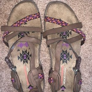 Woman’s Skechers memory foam sandal